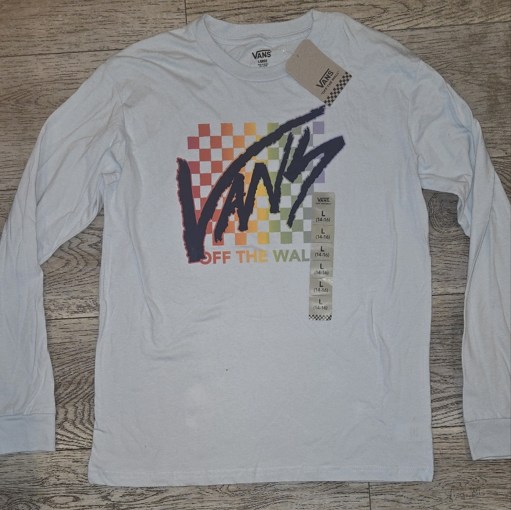 Vans White Long Sleeve Graphic Tee